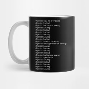 objection hearsay leading - Johnny Camille Mug